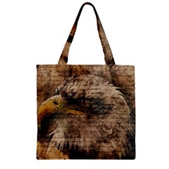 Vintage Eagle  Zipper Grocery Tote Bag by Valentinaart