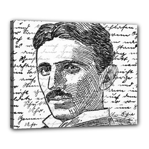 Nikola Tesla Canvas 20  X 16  by Valentinaart