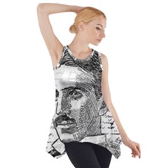 Nikola Tesla Side Drop Tank Tunic by Valentinaart