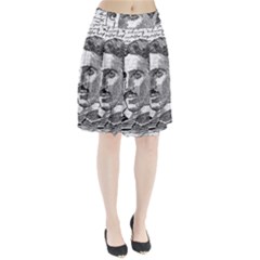 Nikola Tesla Pleated Skirt by Valentinaart