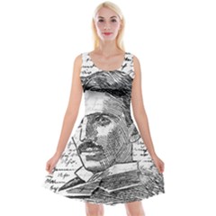 Nikola Tesla Reversible Velvet Sleeveless Dress by Valentinaart