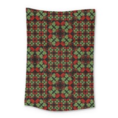 Asian Ornate Patchwork Pattern Small Tapestry by dflcprints