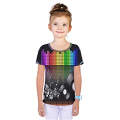 Music Pattern Kids  One Piece Tee