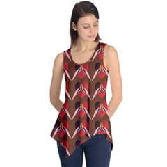 Peacocks Bird Pattern Sleeveless Tunic by Simbadda