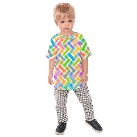 Abstract Pattern Colorful Wallpaper Kids  Raglan Tee by Simbadda