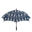 Seahorse And Shell Pattern Golf Umbrellas View3