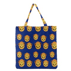 Monkeys Seamless Pattern Grocery Tote Bag by Simbadda