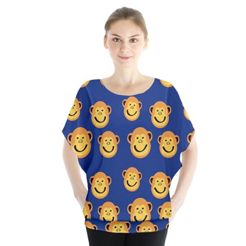 Monkeys Seamless Pattern Blouse by Simbadda