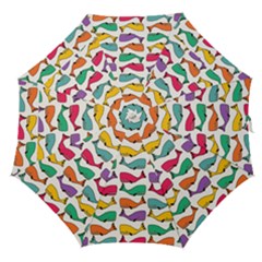 Small Rainbow Whales Straight Umbrellas by Simbadda