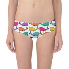 Small Rainbow Whales Classic Bikini Bottoms by Simbadda