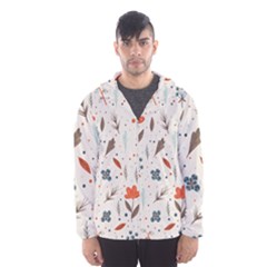 Seamless Floral Patterns  Hooded Wind Breaker (men) by TastefulDesigns