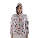 Seamless Floral Patterns  Hooded Wind Breaker (Women) View1