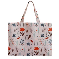 Seamless Floral Patterns  Zipper Mini Tote Bag by TastefulDesigns