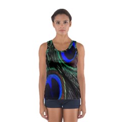 Peacock Feather Women s Sport Tank Top  by Simbadda