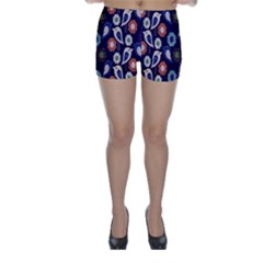 Cute Birds Pattern Skinny Shorts by Simbadda