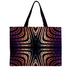 Colorful Seamless Vibrant Pattern Zipper Mini Tote Bag by Simbadda