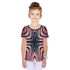 Colorful Seamless Vibrant Pattern Kids  One Piece Tee