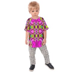 Love Hearths Colourful Abstract Background Design Kids  Raglan Tee