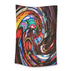 Abstract Chinese Inspired Background Small Tapestry by Simbadda