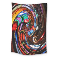 Abstract Chinese Inspired Background Large Tapestry