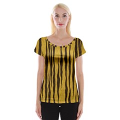 Seamless Fur Pattern Women s Cap Sleeve Top by Simbadda