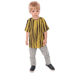 Seamless Fur Pattern Kids  Raglan Tee