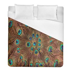 Peacock Pattern Background Duvet Cover (full/ Double Size) by Simbadda