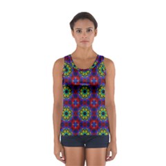 Abstract Pattern Wallpaper Women s Sport Tank Top  by Simbadda