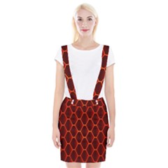 Snake Abstract Pattern Suspender Skirt