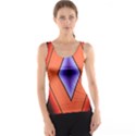 Diamond Shape Lines & Pattern Tank Top View1