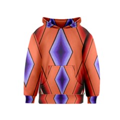 Diamond Shape Lines & Pattern Kids  Pullover Hoodie