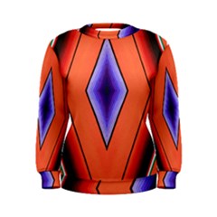 Diamond Shape Lines & Pattern Women s Sweatshirt