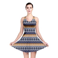 Abstract Elegant Background Pattern Reversible Skater Dress by Simbadda