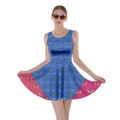 Butterfly Heart Pattern Skater Dress by Simbadda