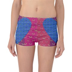 Butterfly Heart Pattern Reversible Bikini Bottoms