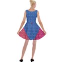 Butterfly Heart Pattern Velvet Skater Dress View2