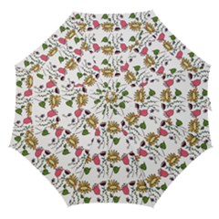 Handmade Pattern With Crazy Flowers Straight Umbrellas by Simbadda