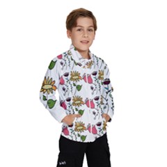 Handmade Pattern With Crazy Flowers Wind Breaker (kids) by Simbadda