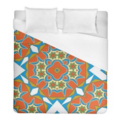 Digital Computer Graphic Geometric Kaleidoscope Duvet Cover (full/ Double Size) by Simbadda