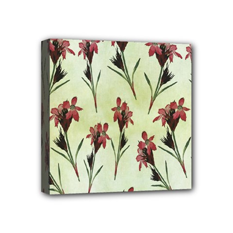 Vintage Style Seamless Floral Wallpaper Pattern Background Mini Canvas 4  X 4 