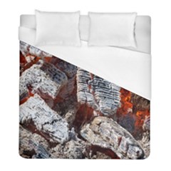 Wooden Hot Ashes Pattern Duvet Cover (full/ Double Size) by Simbadda