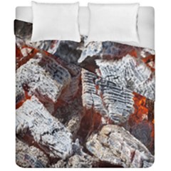 Wooden Hot Ashes Pattern Duvet Cover Double Side (california King Size)