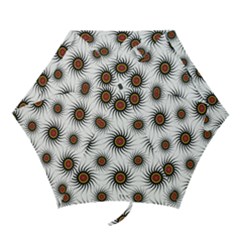 Pearly Pattern Half Tone Background Mini Folding Umbrellas by Simbadda