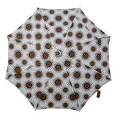 Pearly Pattern Half Tone Background Hook Handle Umbrellas (large) by Simbadda