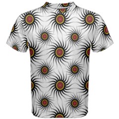 Pearly Pattern Half Tone Background Men s Cotton Tee by Simbadda