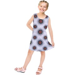 Pearly Pattern Half Tone Background Kids  Tunic Dress