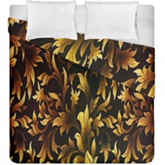 Loral Vintage Pattern Background Duvet Cover Double Side (king Size)