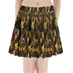 Loral Vintage Pattern Background Pleated Mini Skirt by Simbadda