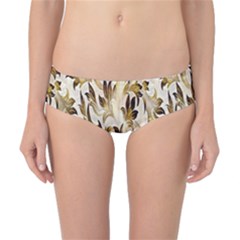 Floral Vintage Pattern Background Classic Bikini Bottoms