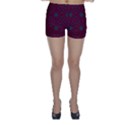 Blue Hot Pink Pattern With Woody Circles Skinny Shorts View1